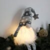 Sitting Gonk With Grey Snowflake LED Hat