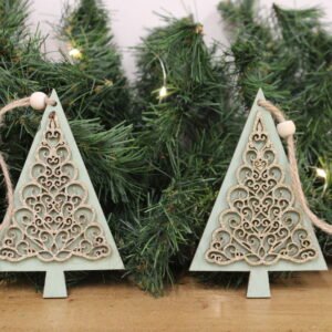 Pair of Hanging Tree Decorations