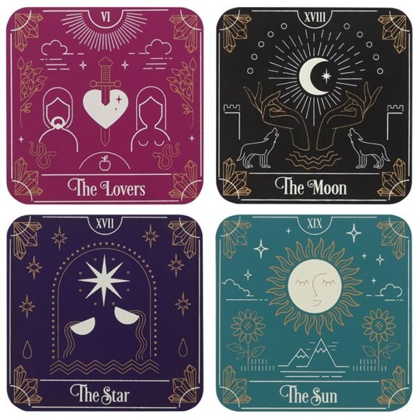 Tarot Card Coaster Set - Image 2