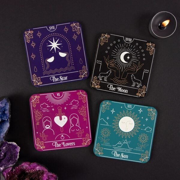 Tarot Card Coaster Set - Image 3