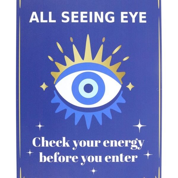 30cm All Seeing Eye Metal Hanging Sign - Image 2