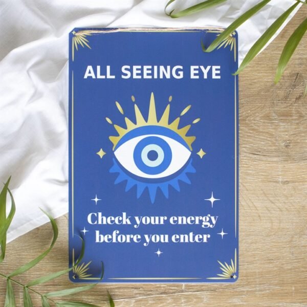 30cm All Seeing Eye Metal Hanging Sign - Image 4