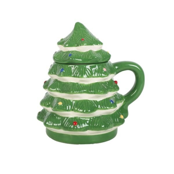 Green Christmas Tree Shaped Mug - Image 4
