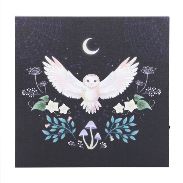 Midnight Moth Light Up Canvas Plaque - Image 2