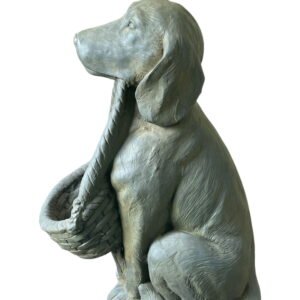 Stone Effect Grey Dog Basket Birdfeeder