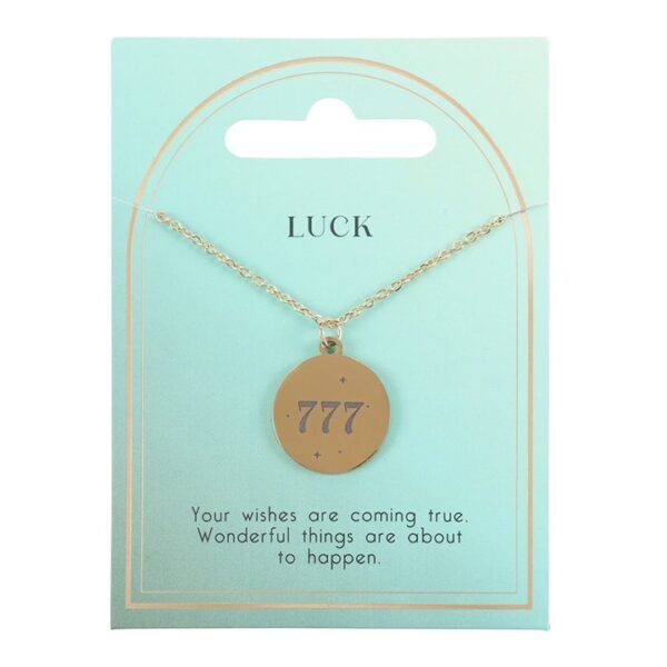 777 Angel Number Luck Necklace - Image 2