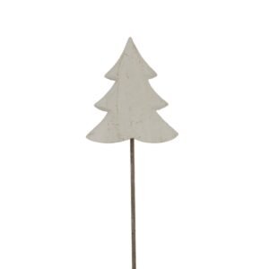 This charming decorative piece showcases a rustic tree silhouette mounted on a stable stand