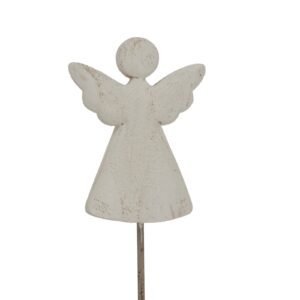 creating an atmosphere of serene beauty in any space. The standing angel figure exhibits careful attention to detail in its flowing robes and graceful posture