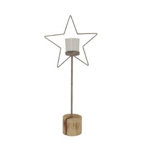 Illuminate your space with this enchanting rustic star centrepiece