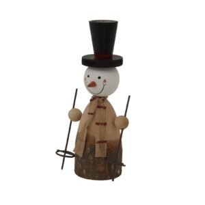 designed to enchant customers and generate seasonal sales momentum. The carefully considered proportions and weathered finish reflect authentic countryside appeal that resonates deeply with consumers seeking traditional holiday decor. This showstopping winter figure stands proudly at 20 inches tall