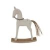 A rustic ornamental centrepiece that perfectly encapsulates childhood nostalgia with its weathered whitewashed finish. This decorative rocking horse merges countryside appeal with contemporary design sensibilities