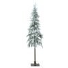 Create a magical winter wonderland atmosphere with this enchanting pre-lit Christmas tree that captures the serene beauty of a snow-covered forest. Each branch features a delicate dusting of artificial snow that catches and reflects the warm glow of 350 integrated LED lights