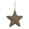 This woven jute star decoration marries rustic charm with contemporary style