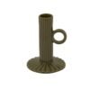 This ceramic taper candle holder merges functional design with Mediterranean flair