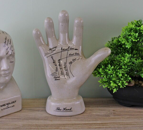 Ceramic Palmistry Hand 24cm - Image 5