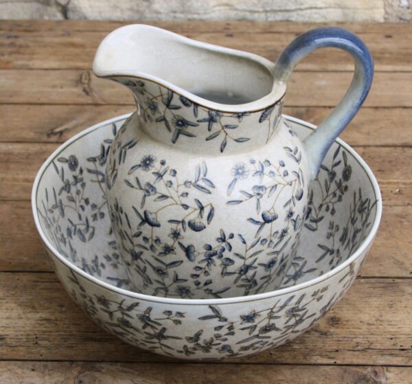 Blue And White Ditsy Print Jug - Image 4