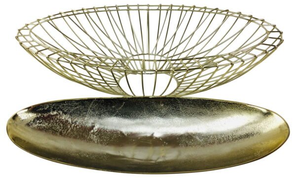 Gold Decorative Wire Bowl 58cm - Image 3