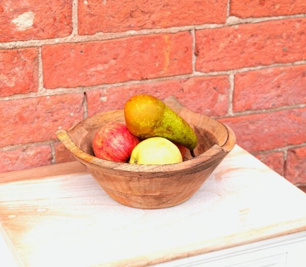 Triangular Shaped Wooden Bowl - Image 2