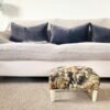 Cat Fabric Footstool with Drawer