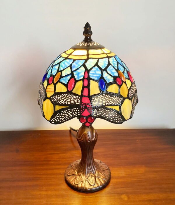 Blue Dragonfly Tiffany Lamp - Image 4