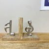 Set of Two Musical Note Bookends