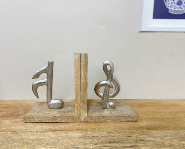 Set of Two Musical Note Bookends - Image 3