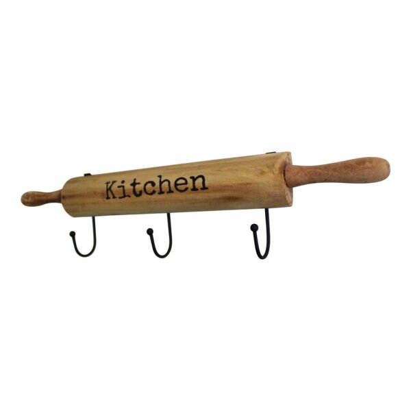 4 Hooks with a Rolling Pin Design