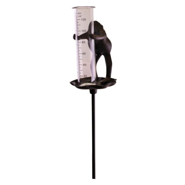 Cast Iron and Glass Garden Rain Gauge