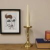 Gold Pillar Candlestick Small