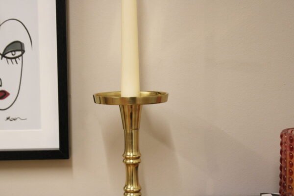 Gold Pillar Candlestick Small - Image 5