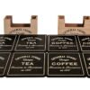 General Store Wood Coasters 4 Types 16 of Set