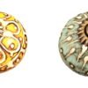 Antique Brass Knobs 4 Pack Set of 32