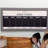 Bistro Cafe Wooden Grey Chalkboard Week Planner 67cm