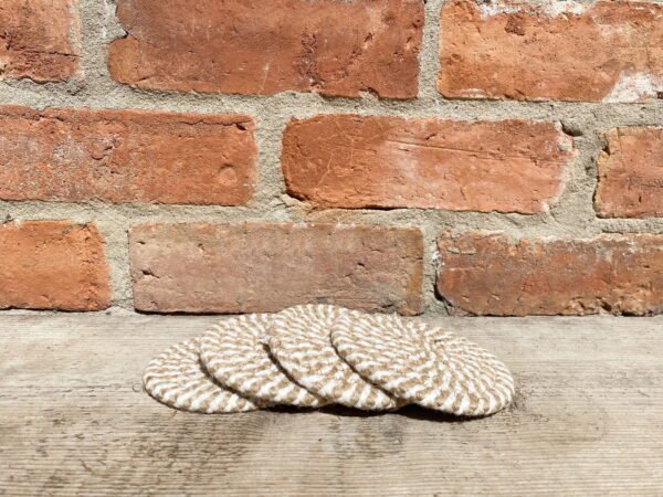 Set of Four Stripey Woven Coasters - Image 5