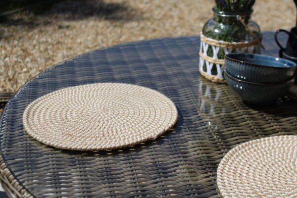 Set of Four Stripey Woven Place Mats - Image 6