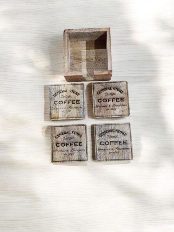 Coffee General Store Coasters Set Of 4 - Image 4