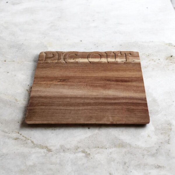 Pig Out Wooden Serving Board 32cm - Image 4