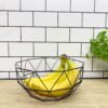 Geometric Black Wire Bowl 26cm