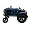 Blue Metal Tractor Ornament 17cm