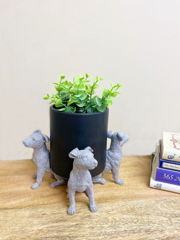 Set of Grey Dog Pot Risers - Image 3