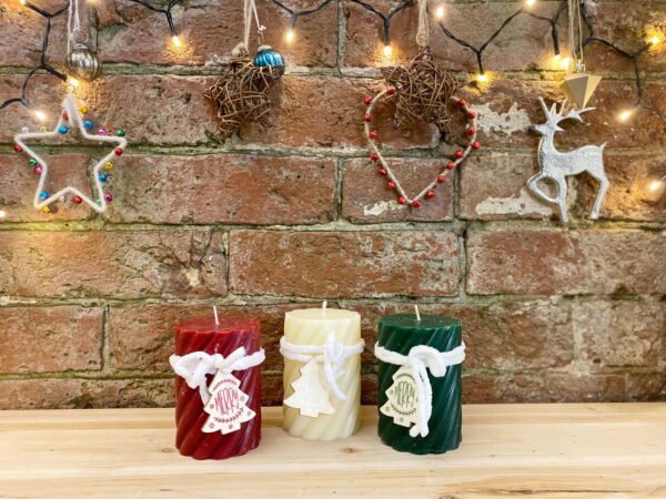 Three Twist Pillar Candles