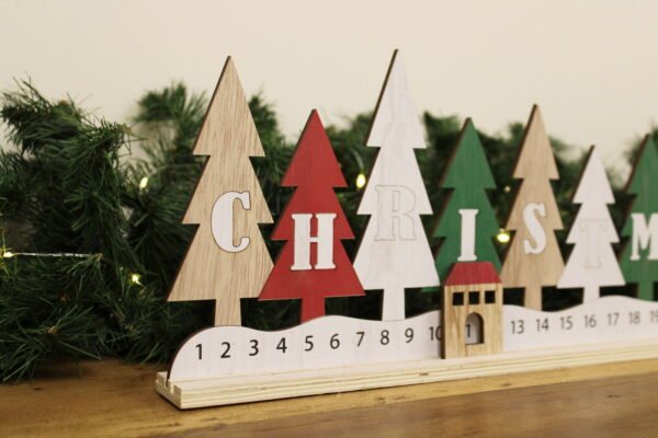 Wooden Christmas Tree Advent - Image 4