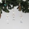 Trio of Silver Nutcracker Tree Decorations