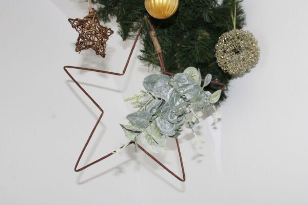 Hanging Wire Star with Eucalyptus Detail - Image 5