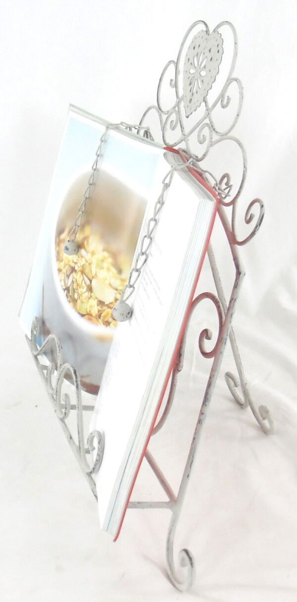 Grey Heart Cookery Book Holder - Image 4