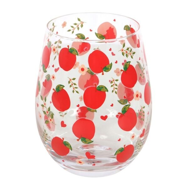 Apple Print Stemless Glass - Image 2