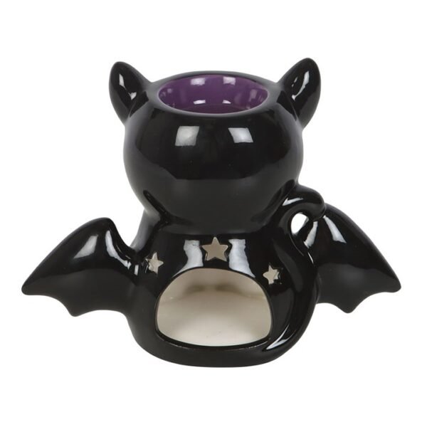 Cute and Creepy Bat Cat Oil Burner and Wax Warmer - Image 4