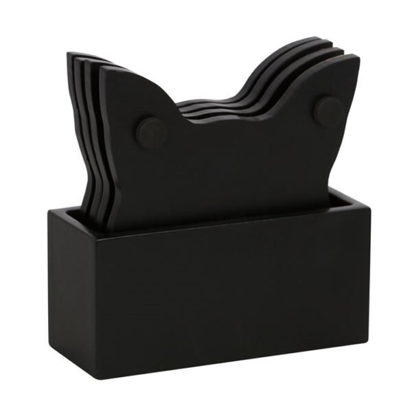 Mystic Mog Cat Face Coaster Set - Image 3