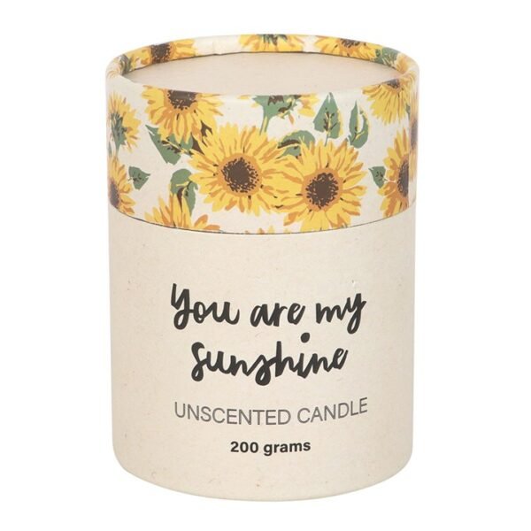 You Are My Sunshine Candle with 3D Sunflower - Image 5