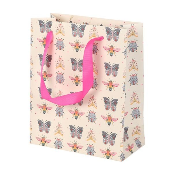23cm Medium Floral Bug Print Gift Bag - Image 4